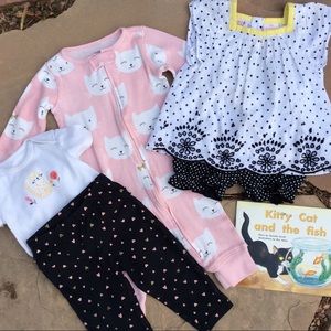 6 pieces/ Kitty Cat and the Fish Collection